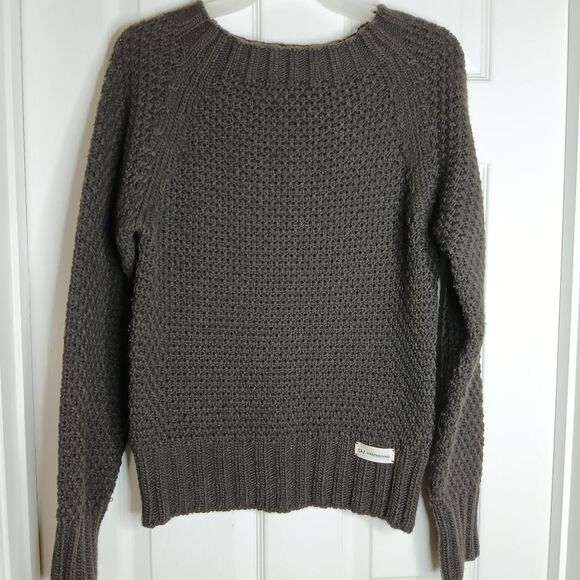 Other - GAS Northbound Dark Gray Boatneck Fashionable Sweater Textured Knit Sz Small